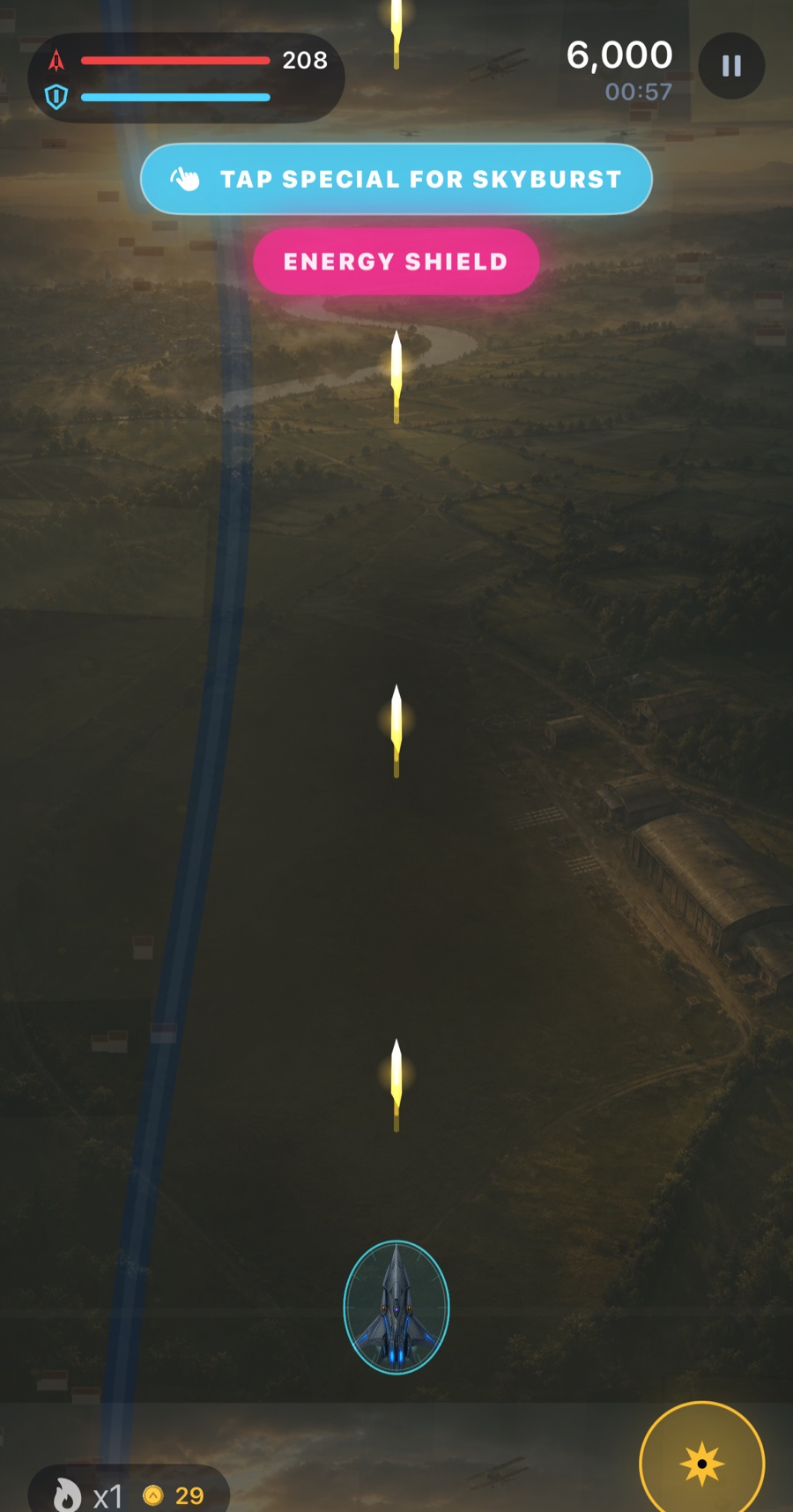 SkyRampage combat